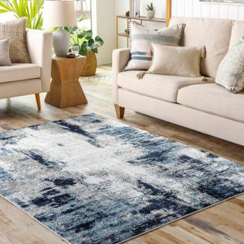 GIULIA Teal Abstract Marble Rug