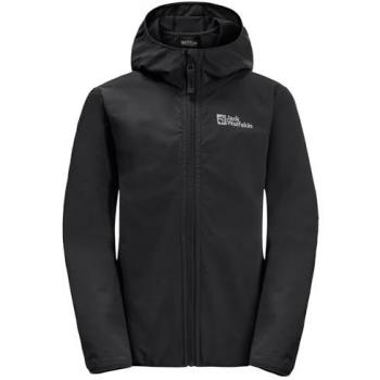 Giacca Softshell Nera Jack Wolfskin per Bambini
