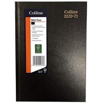 Collins A4 Day to Page Desk Diary 2020-2021