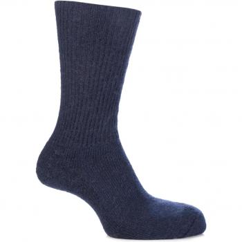 SOCKSHOP Navy Mohair Ribbed Socks Size 8-10