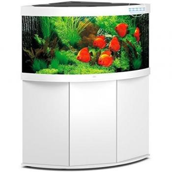 Aquarium Juwel Trigon 350 avec éclairage LED et support blanc