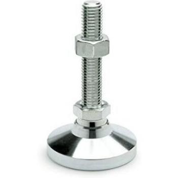 Piedi di livellamento Ganter GN 343.2, 25 mm, acciaio zincato blu passivato, set da 2