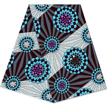 Tissu africain 100% coton, wax à motifs Dashiki, Nigeria