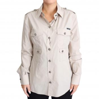 Dolce & Gabbana Beige Safari Pocket Shirt