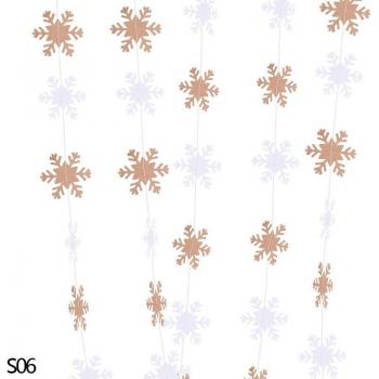 Ornamento Nieve Azul y Blanco para Árboles