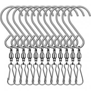 12pcs S-Shape Hanger Hooks for Wind Chimes