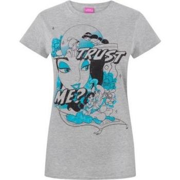 T-shirt da donna Disney Aladdin Fidati di me grigia Large