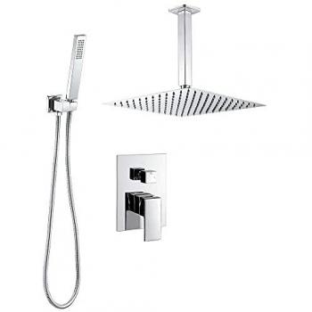 Mitigeur pluie en acier inoxydable VALAZ Tajo 25 cm, encastrable