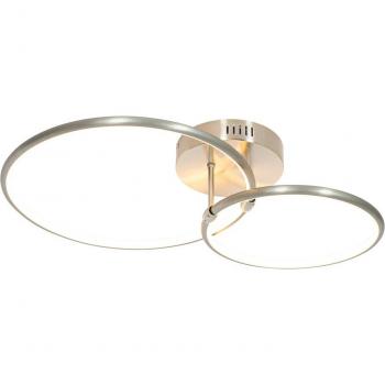 Lampada da soffitto in acciaio QAZQA con 2 x 40 Watt