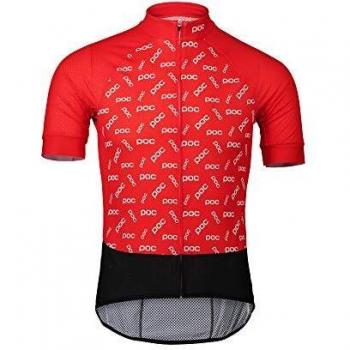 Jersey POC Esencial Road, Polka Prismane Rojo, Unisex, M