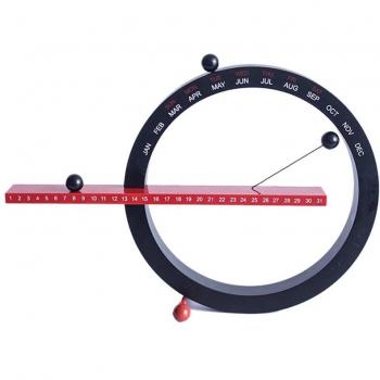 Reloj de Pared Decorativo con Bola Magnética y Calendario
