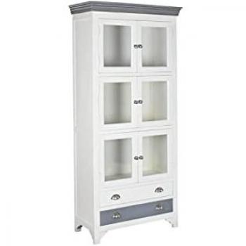 Vaisselier bois de manguier avec vitres – gamme Sérénité Exotique