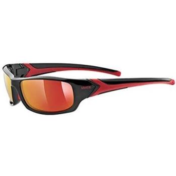 UVEX 211 SportStyle Unisex Adult – Black/Red Sport Goggles – One Size