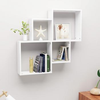 VidaXL Estante de cubo pared madera contrachapada 80x15x78,5 cm