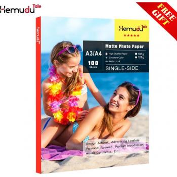 100 Sheets A3/A4 Matte Photo Paper Waterproof for Inkjet Printing