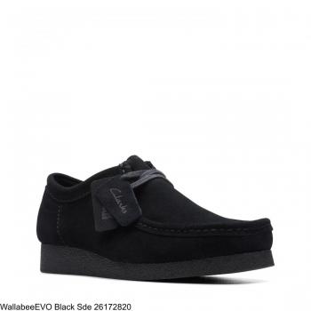 Clarks Wallabee EVOSh Black Women's Loafers