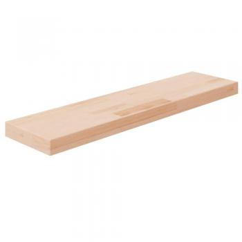 Tabla de estantería de roble macizo sin tratar 80x20x4 cm vidaXL