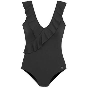 Lascana Traje de Agua Negro