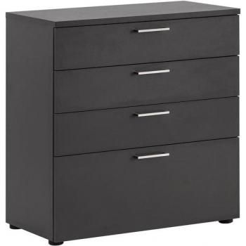Schildmeyer Aktenschrank Serie 1500, Anthrazit, 4 Schubladen