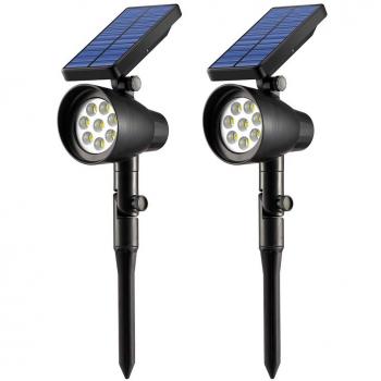 Outdoor‑Sonnenleuchte Ubitree – 8 LED, 2‑Level, Wetterfest, Gartenweglicht