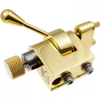 Trick Drums déclencheur multi‑positions – plaque or 24 K + kit d’installation