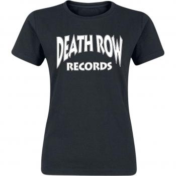 Estampado Negro Death Row Records Camiseta Femenina S-XL