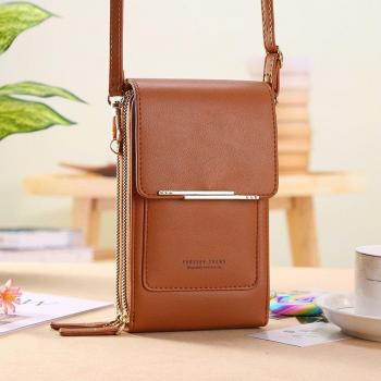 Effen Kleur PU Lederen Mini Handtas voor Vrouwen