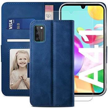 Samsung A41 Handycase aus hochwertigem Leder – Kartenfach & Aufbewahrungspolster