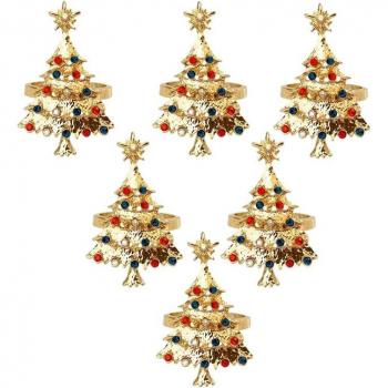 6Pcs Elegant Napkin Rings