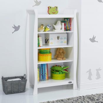 Stamford Sleigh Bookcase by Obaby in White