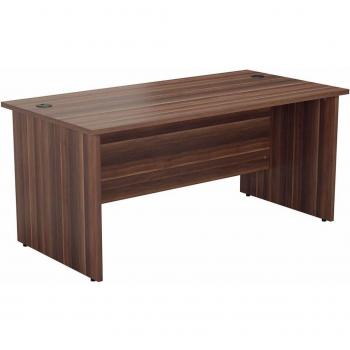 DeskPro 1600 × 800 Dark Walnut End-Leg Desk – DW‑END
