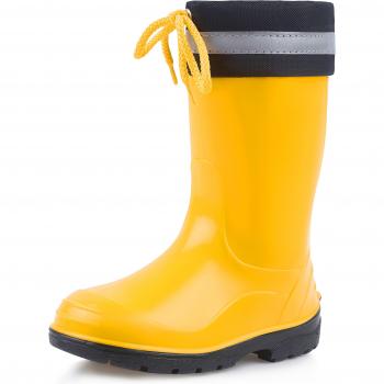 Ladeheid Kinder Gummistiefel (LA-972, Gelb/Schwarz, 25 EU)