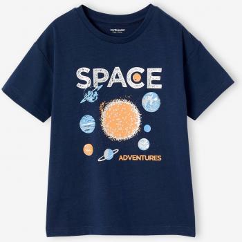 Shorts VERTBAUDET T‑shirt spatial lumineux bleu nuit garçon