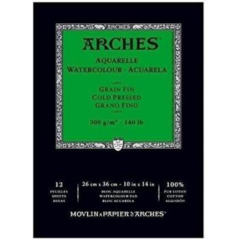 Set de Papeles para Acuarela Arches 26x36 cm Blanco