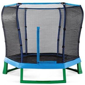Junior Plunge 7‑ft SpringSafe Trampoline by Plum (Blue/Green)