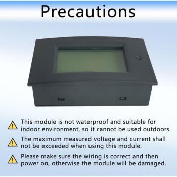 50A DC 7.5-100V Digital LCD Energy Meter