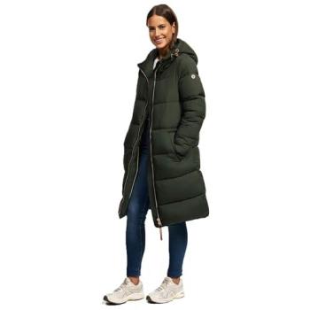 Winterjacke MARIKOO „Nomadiaa“ – Größe S, grün (schwarz-olive), Damen, lange Jacke, 100 % Polyester Obermaterial & Innenfutter, Wattierung