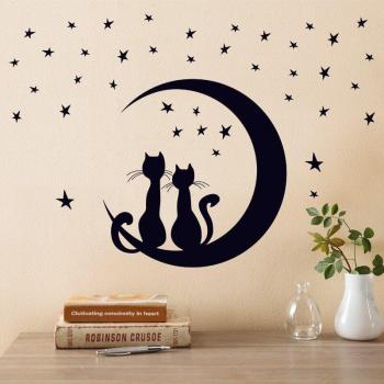 Vinyl Cat and Butterfly Room Decor