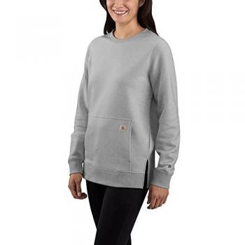 Carhartt Sweat-shirt léger à coupe décontractée pour femmes Gris taille L