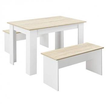 Lot de Table et Bancs Hokksund 4 Places