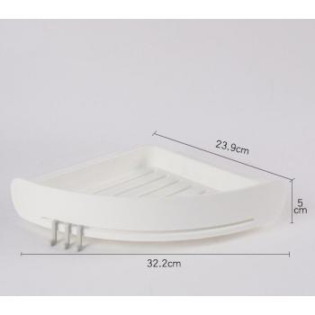Étagère murale en plastique pour shampoing