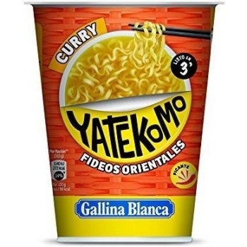 FIDEO YATEKOMO CURRY ORIENTAL VASO 61 grs (4 unds)