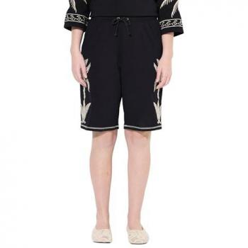 Elastische Damen Shorts aus Biobaumwolle, Ulla Popken, Größe 46/48