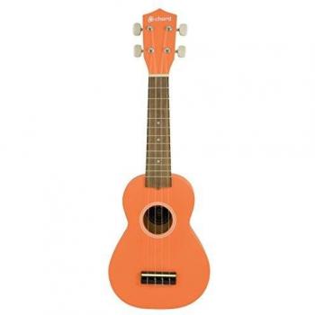Chord 4 String Soprano Ukulele, with Carry Bag Cu21, Orange