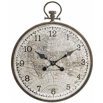 Horloge en Métal avec Verre Bombé Style Rétro