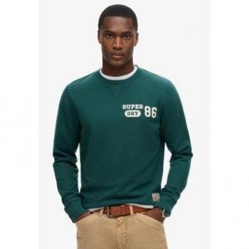 Sudadera verde con estampado Athletic de Superdry