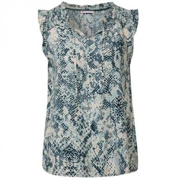 Street One top volants bleu