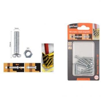Kit 12 pièces Croix Rondes 5x25 mm, Daïd Exagonale M5 90969