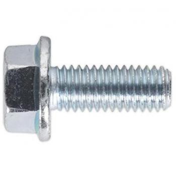 Sealey Setscrew Type SFS820 M8x20mm Flange and Teeth, 50 Count DIN 6921