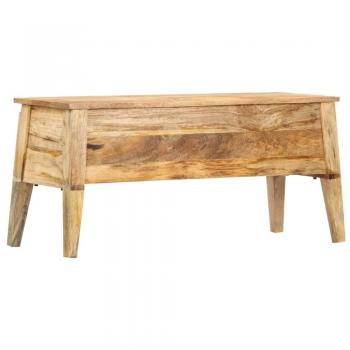Boîte de stockage en bois de manguier 99x35x48 cm
